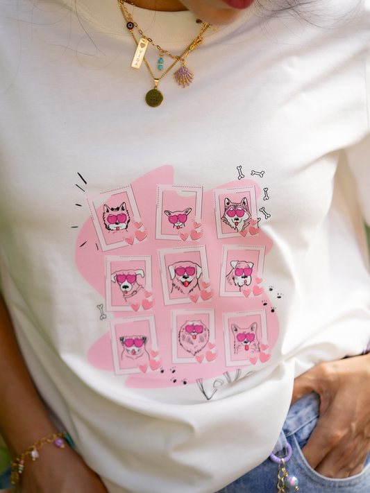 Camiseta Mujer Oversized Mi Humano y Yo