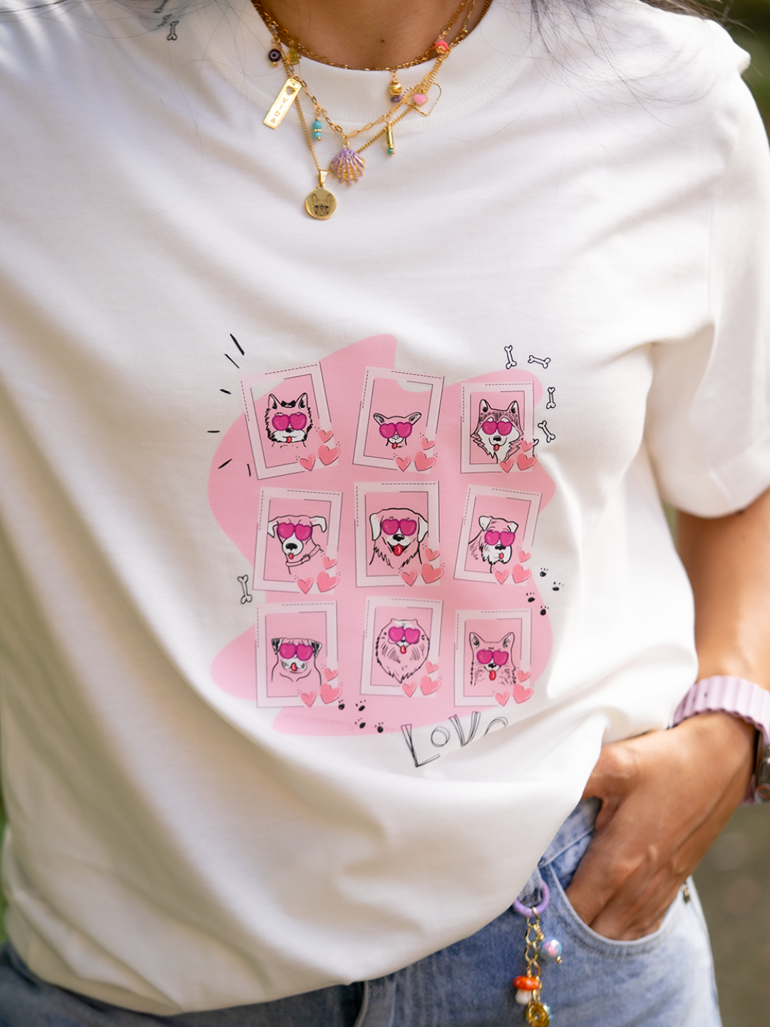 Camiseta Mujer Oversized Mi Humano y Yo