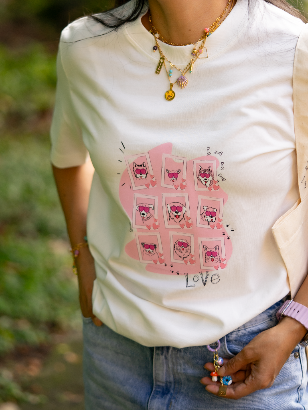 Camiseta Mujer Oversized Mi Humano y Yo