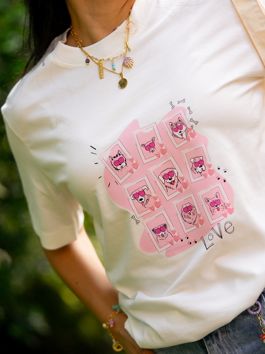 Camiseta Mujer Oversized Mi Humano y Yo