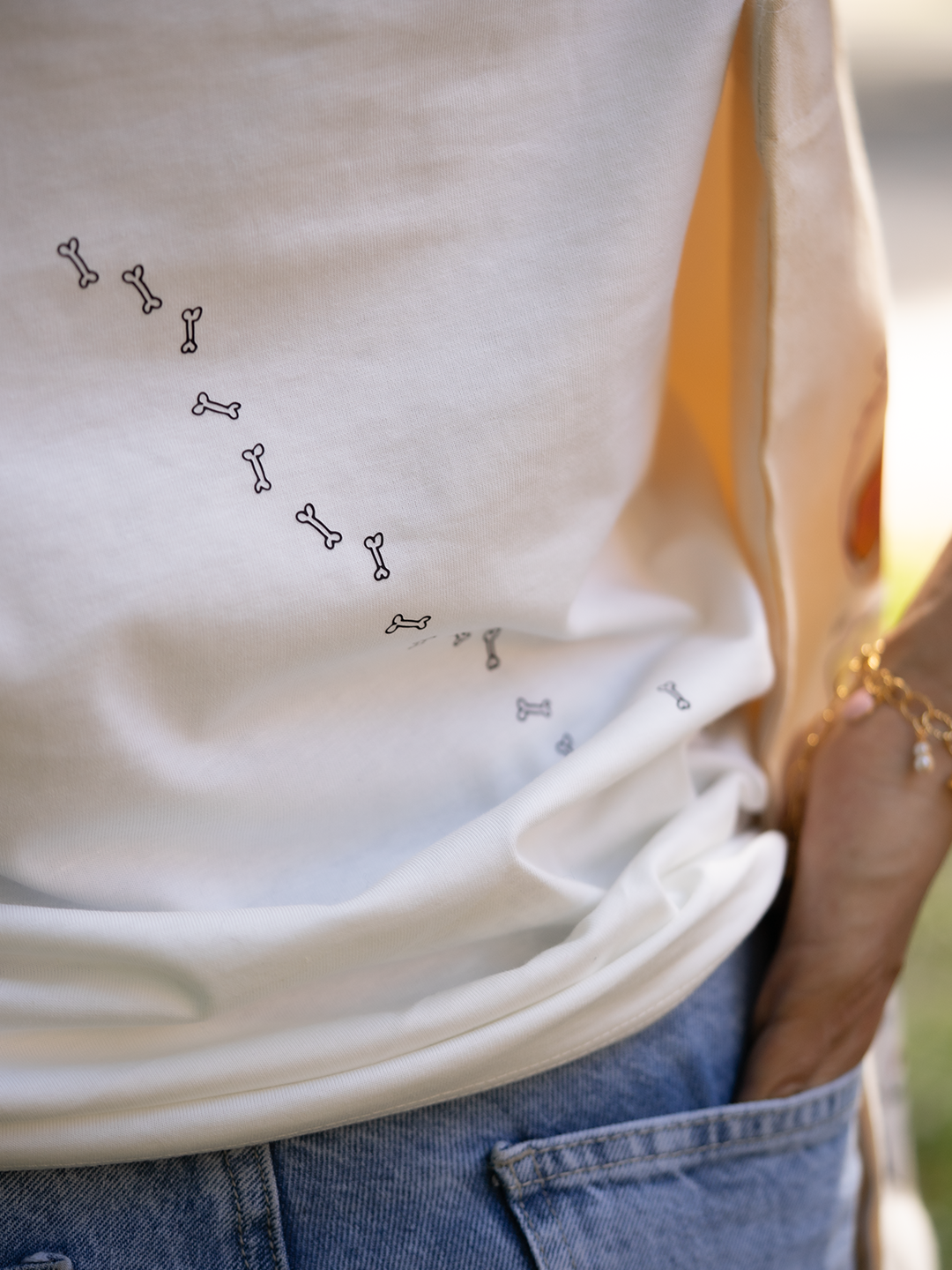 Camiseta Mujer Oversized Mi Humano y Yo