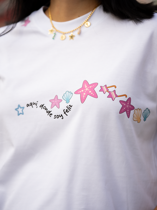 Camiseta Mujer Oversized Vivir Sin Prisa