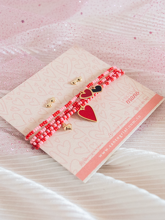 Set Manilla Corazoncitos Magicos