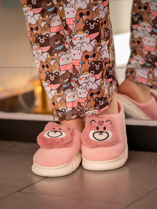 Babuchas Osito Rosa