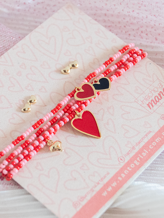 Set Manilla Corazoncitos Magicos