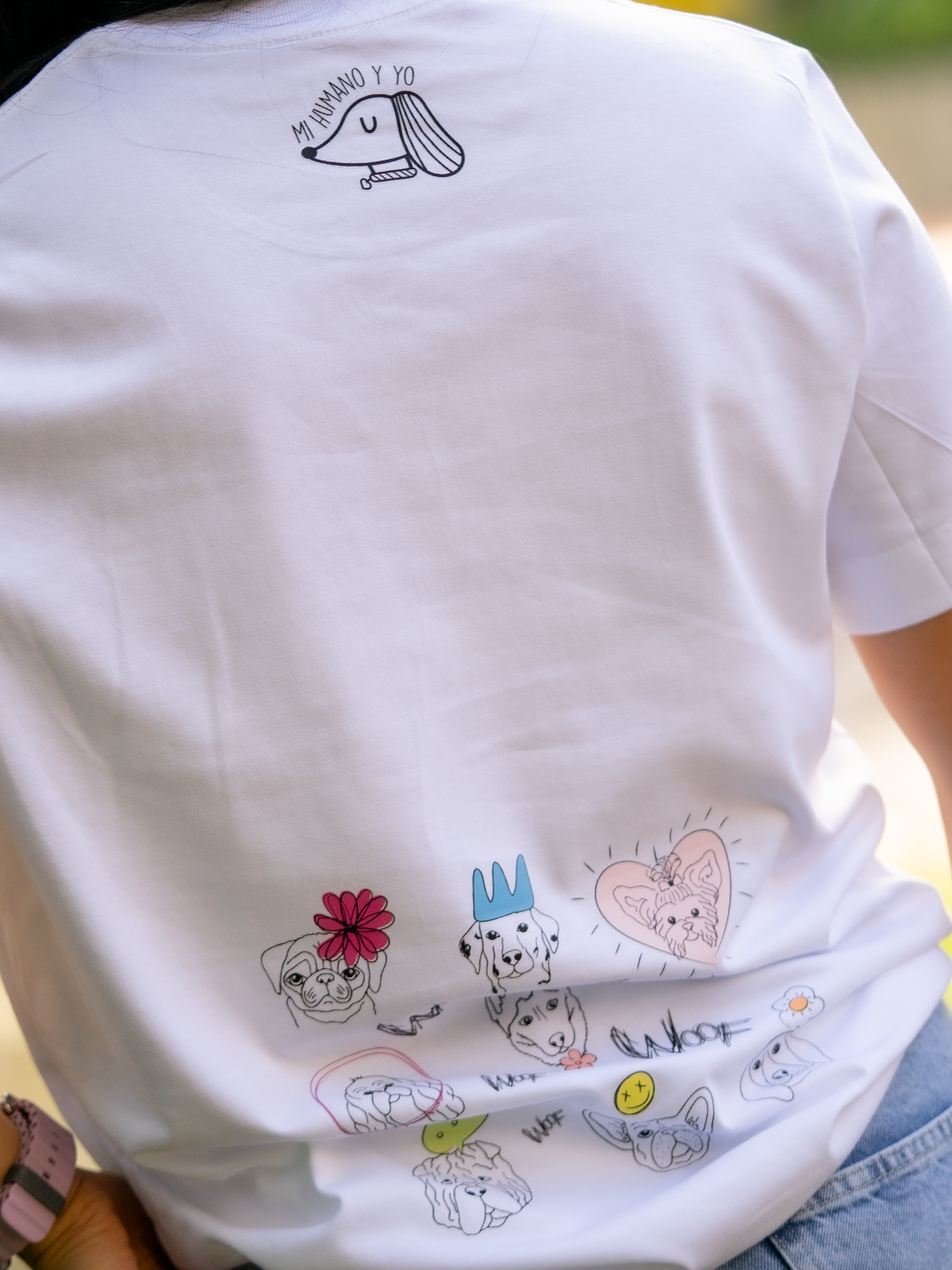 Camiseta Mujer Oversized Dog Vibes Only