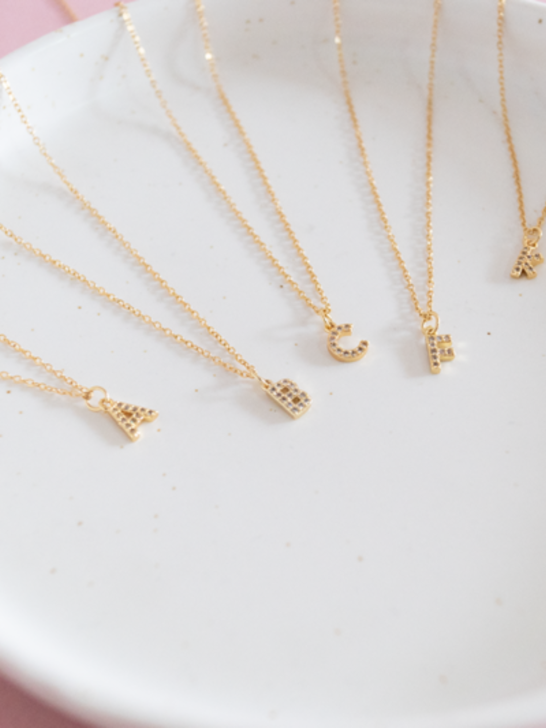 Collar Letra Rodio
