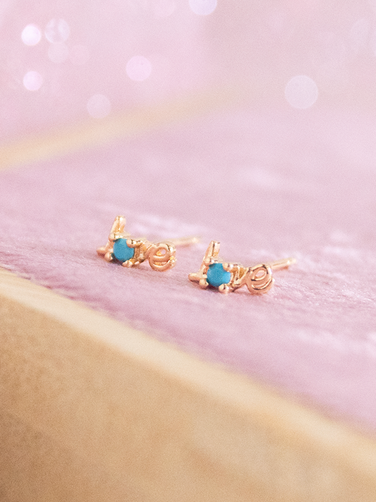 Set Aretes Latido Azul