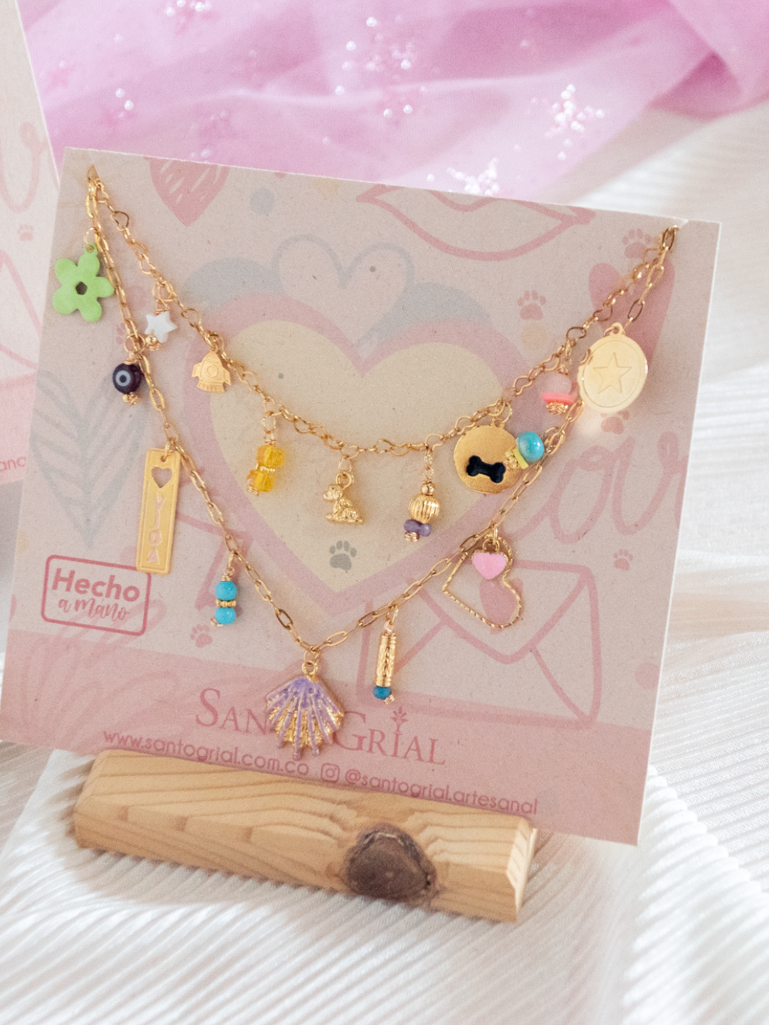 Collar Charms Mi Humano y Yo