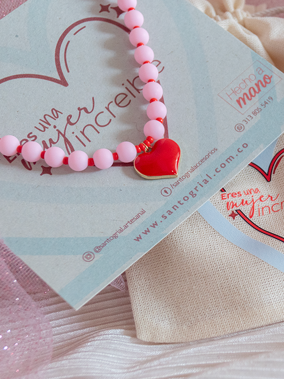 Collar Pink Corazón