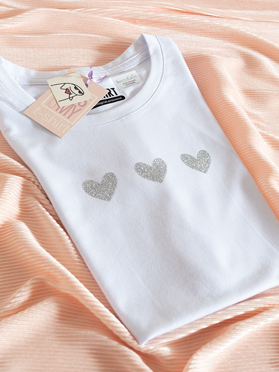 Camiseta Amor Plateado
