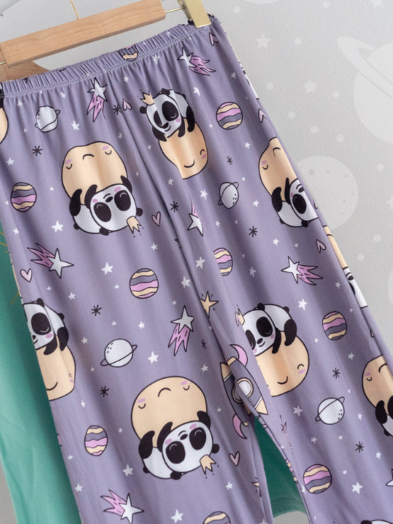 Pijama Pantalon Pandas Espaciales