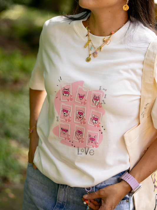 Camiseta Mujer Oversized Mi Humano y Yo