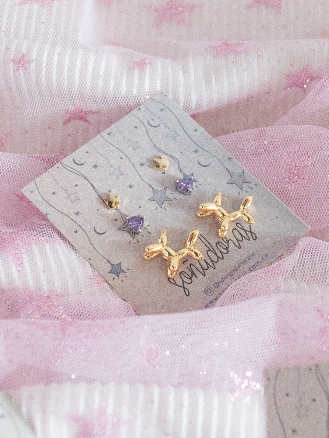 Set Aretes Puppies
