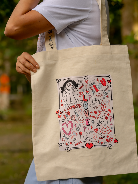 Tote Bag Amor Ilustrado