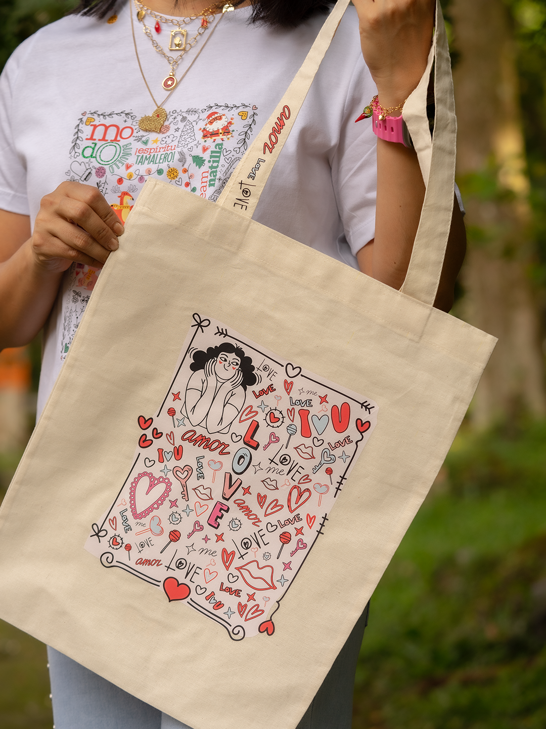 Tote Bag Amor Ilustrado