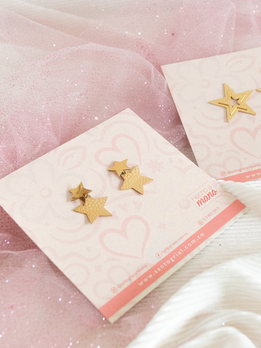 Aretes Doble Estrella