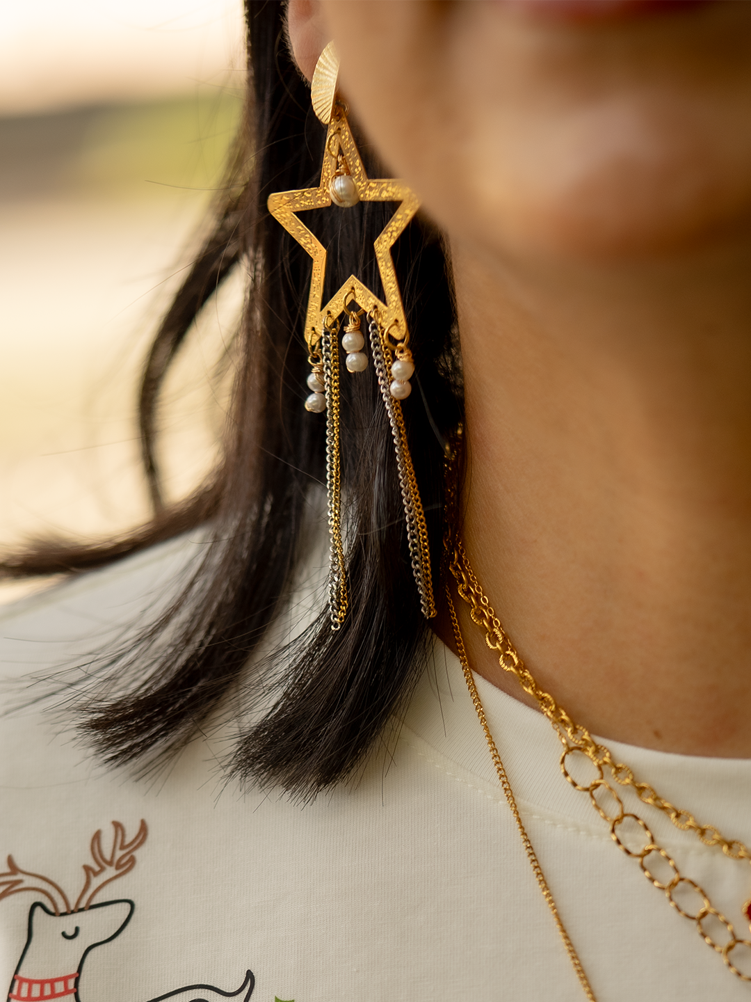 Aretes Estrella de Navidad