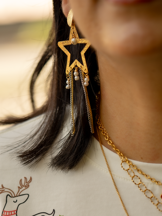 Aretes Estrella de Navidad