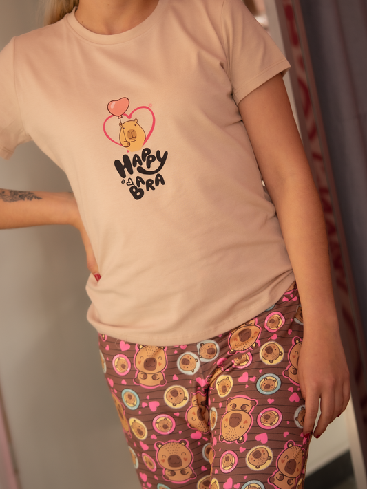 Pijama Pantalon Capibara Happy