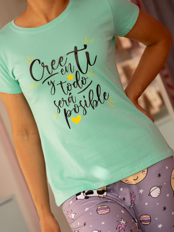 Pijama Pantalon Pandas Espaciales