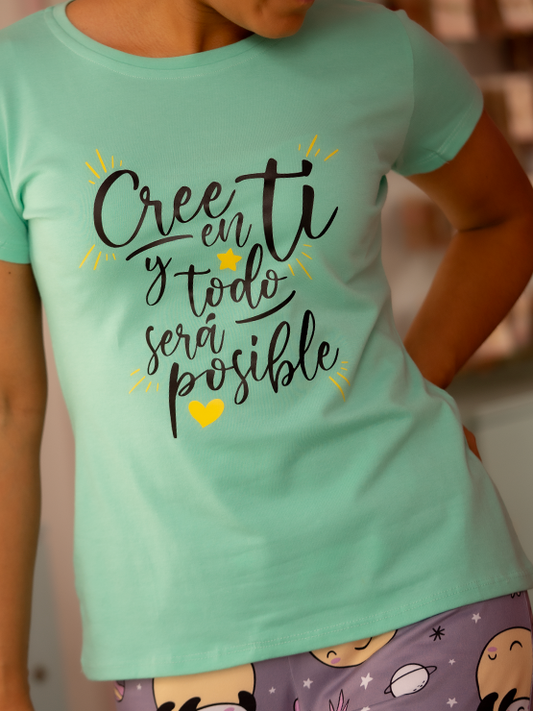 Pijama Pantalon Pandas Espaciales