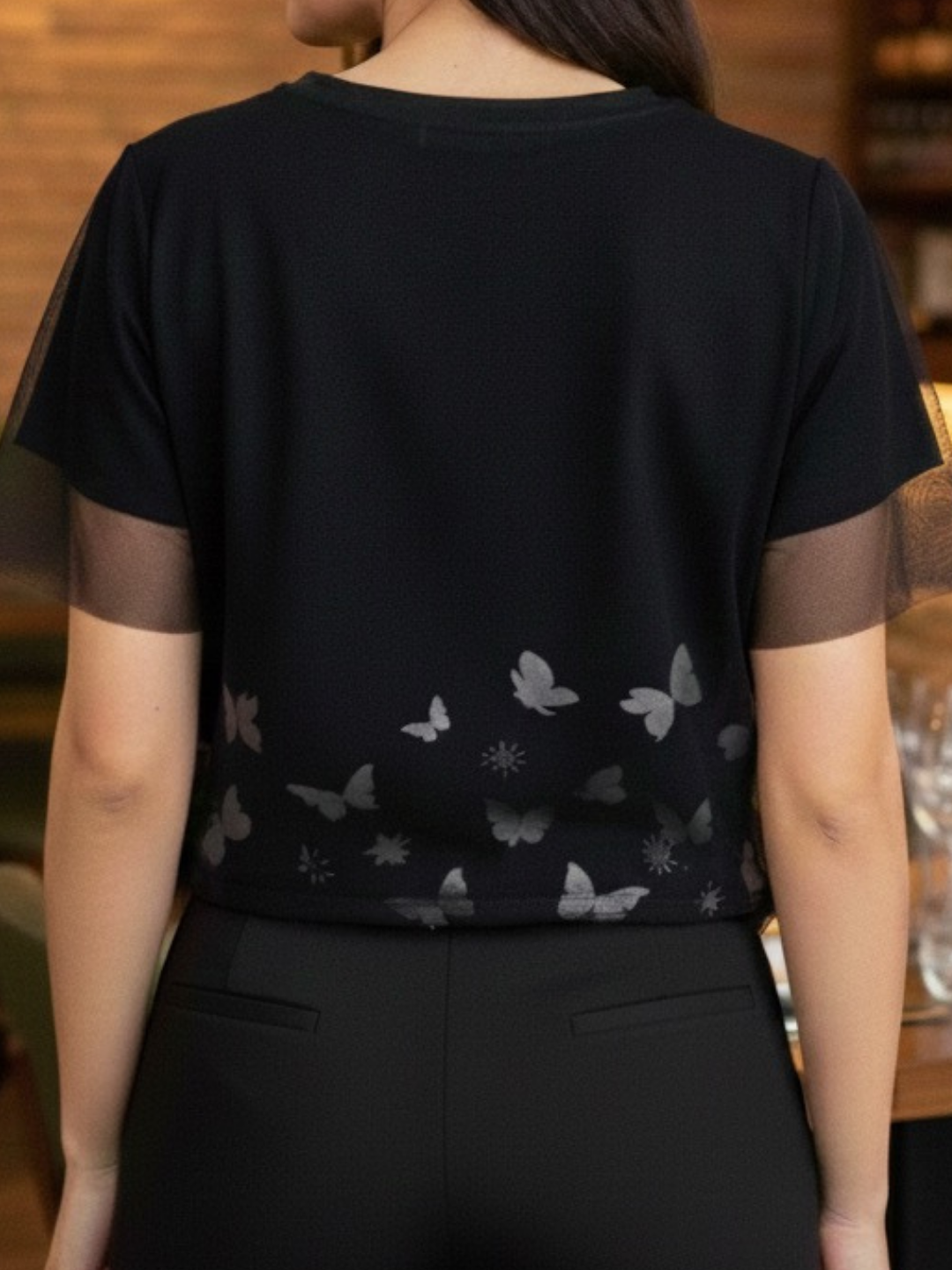 Camiseta y Malla Bluson Corto Mariposas