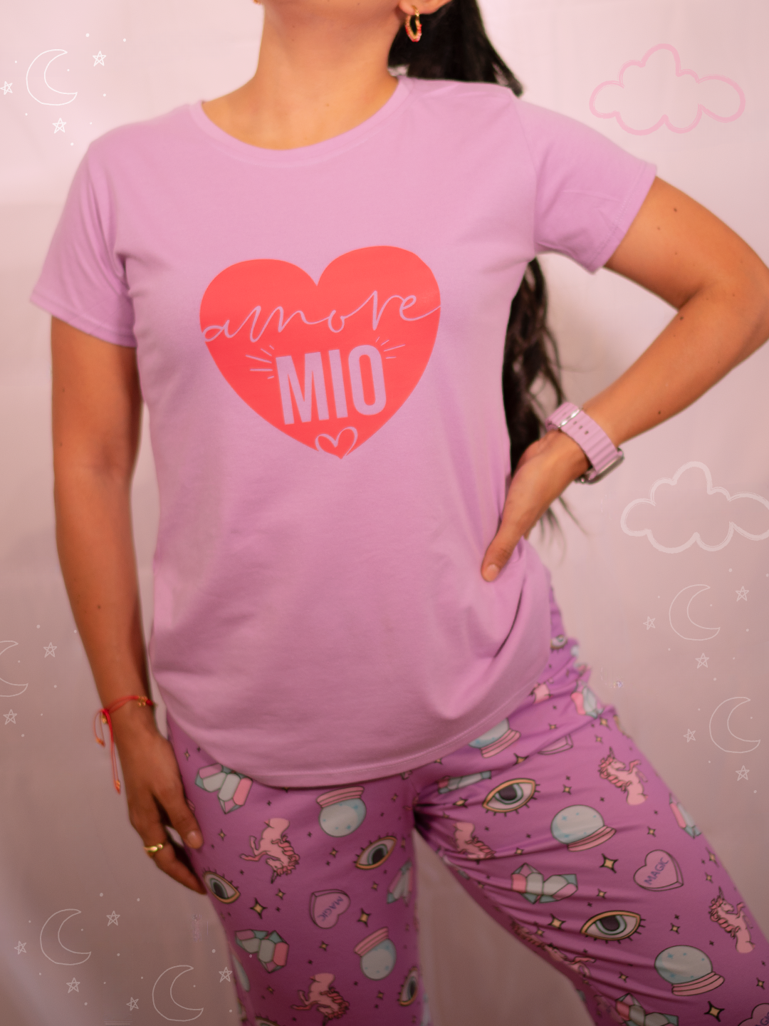 Pijama Pantalon Ojos Purple