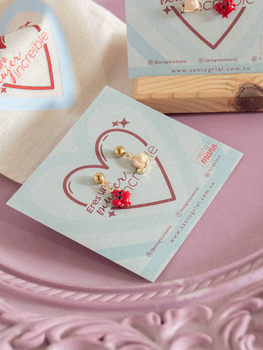 Aretes Cangrejo & Caracol
