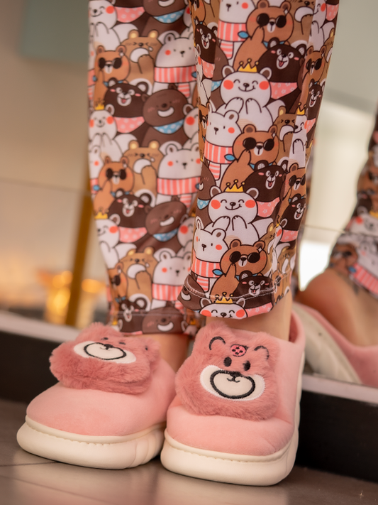 Babuchas Osito Rosa