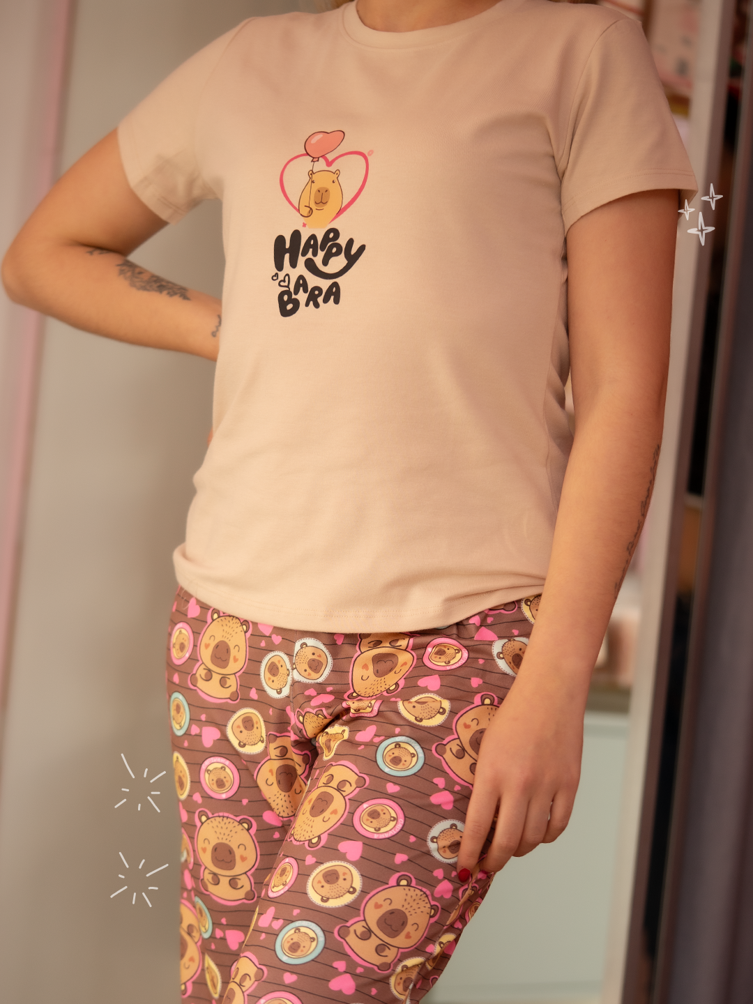 Pijama Pantalon Capibara Happy