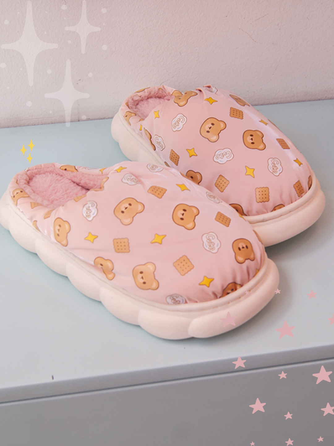 Babuchas Ositos Rosa