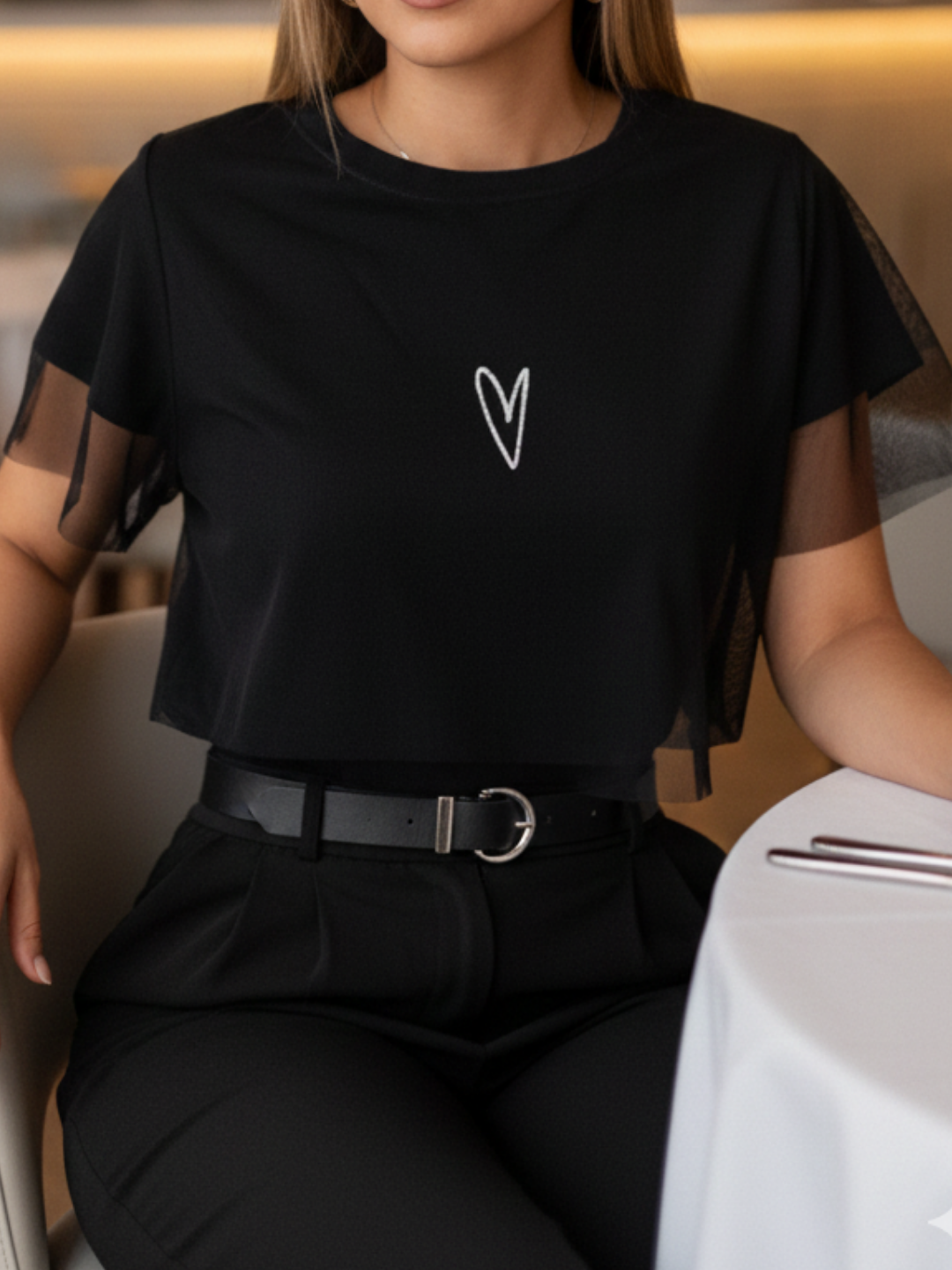 Camiseta y Malla Bluson Corto Mariposas