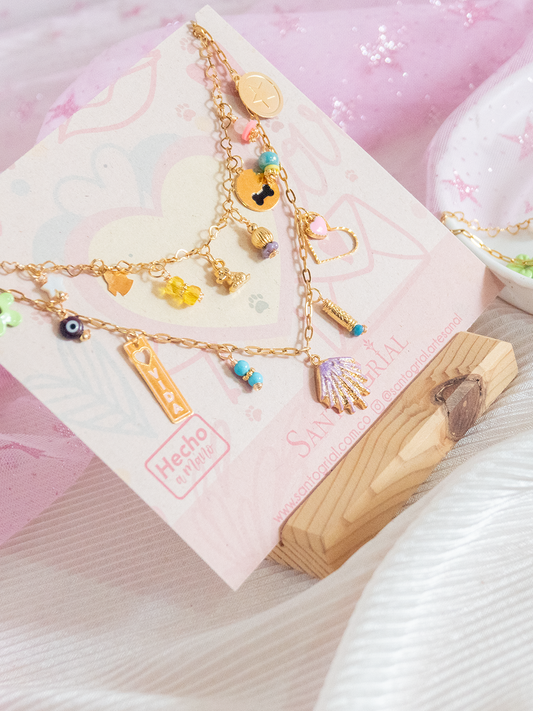 Collar Charms Mi Humano y Yo