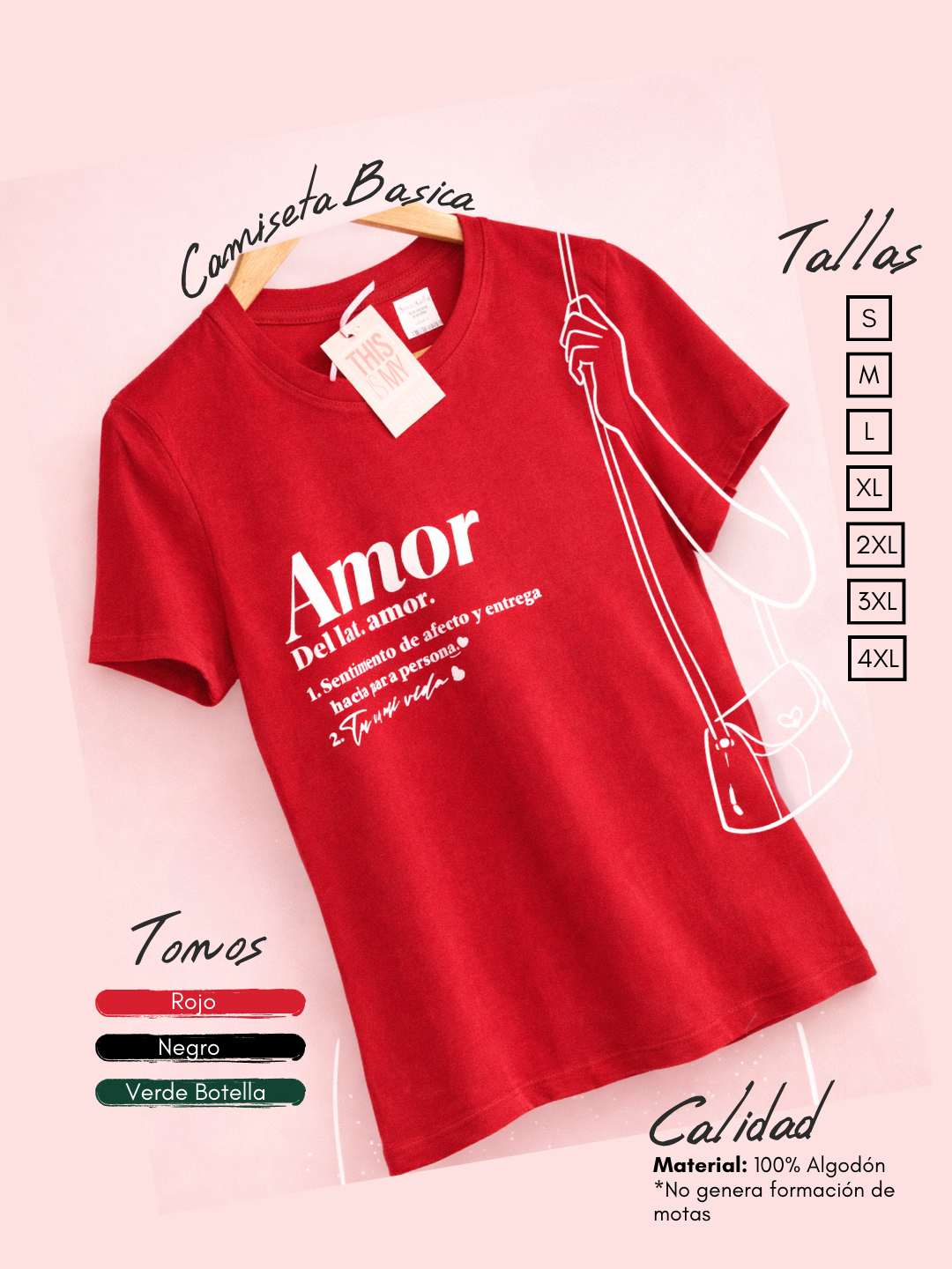 Camiseta Amor En Latín