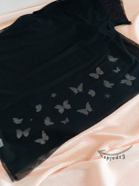 Camiseta y Malla Bluson Corto Mariposas
