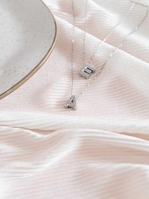 Collar Letra Silver