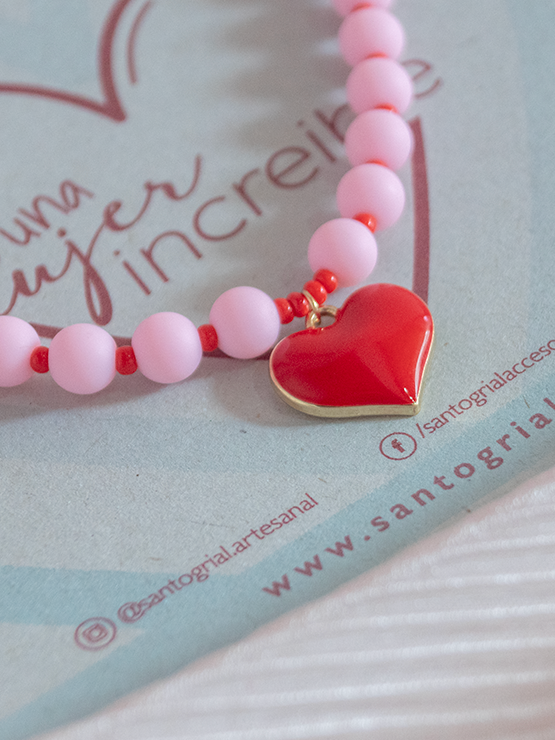 Collar Pink Corazón