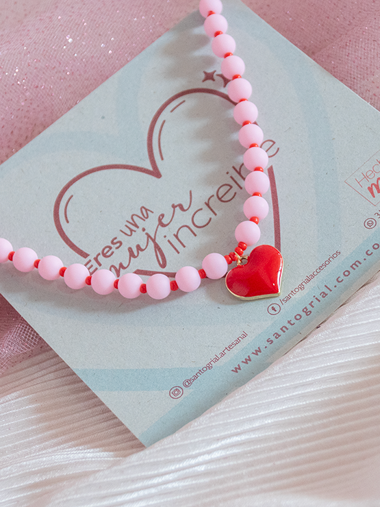 Collar Pink Corazón