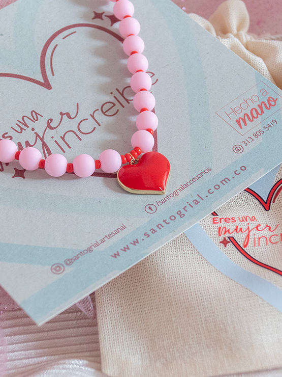 Collar Pink Corazón