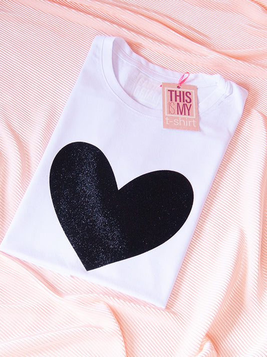Camseta Love Glitter N