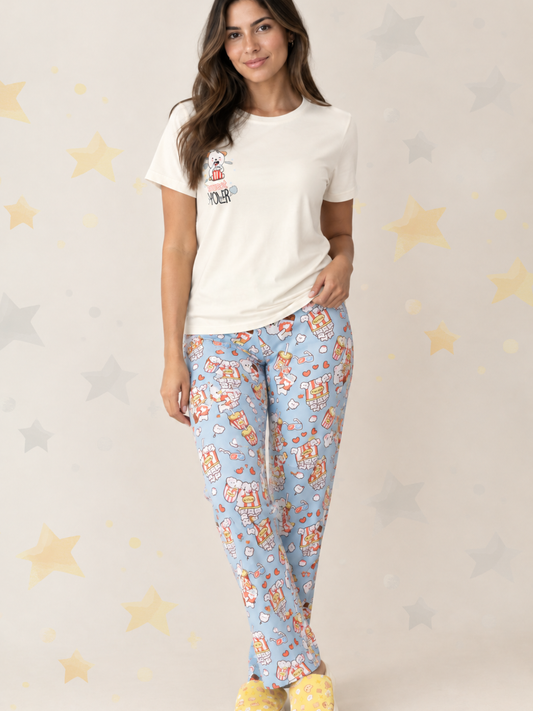Pijama Pantalon Corazones Red