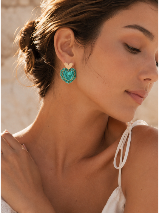 Aretes Amor Menta